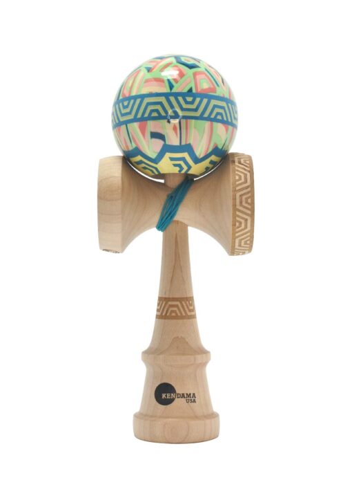 kendama_usa_kaizen_hex_nova_green_beige_face