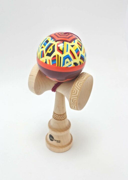 kendama_usa_kaizen_hex_nova_maroon_tama