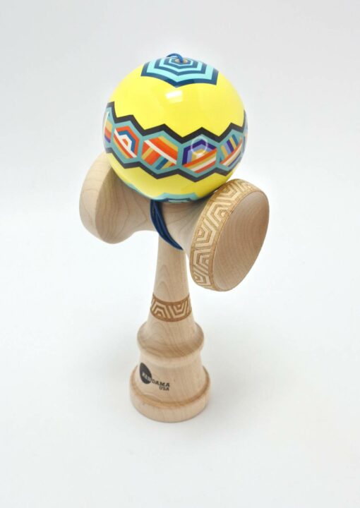 kendama_usa_kaizen_nova_hex_yellow_tama